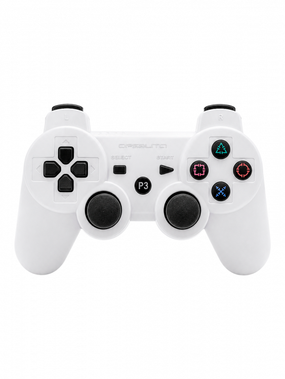 Геймпад беспроводной Bluetooth джойстик для PS3, ПК, Орбита OT-PCG02 Белый